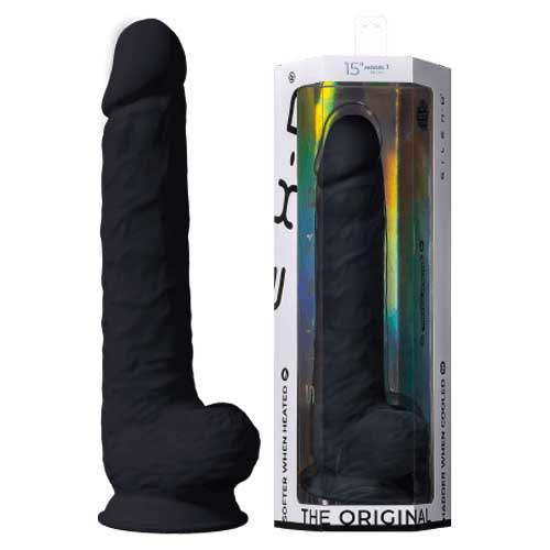 Dual density Negro XXL 38 cm - Silexd - Dildos o Consoladores