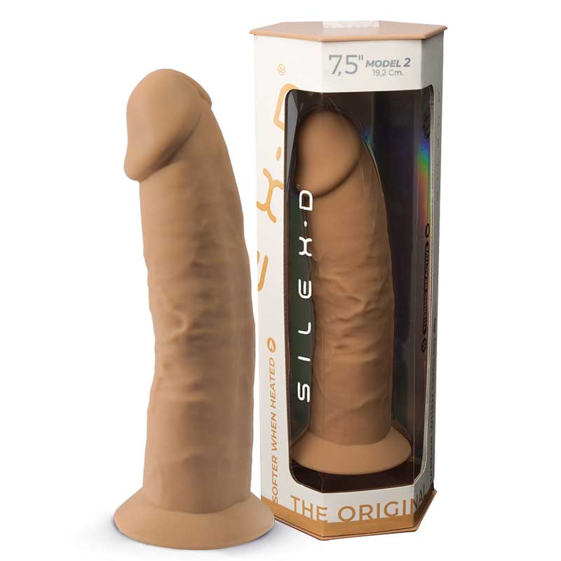 Dildo Dual Density Caramelo 19 cm - Silexd - Dildos o Consoladores