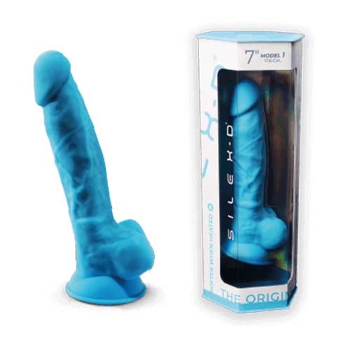 Dual Density Azul 17,5 cm - Silexd - Dildos o Consoladores (3)