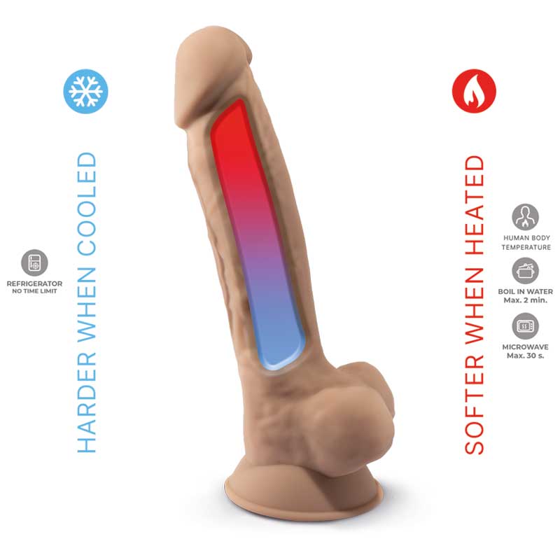 Dildo Model 1 Dual density Carne 17,5 cm - Silexd - Dildos o Consoladores (3)