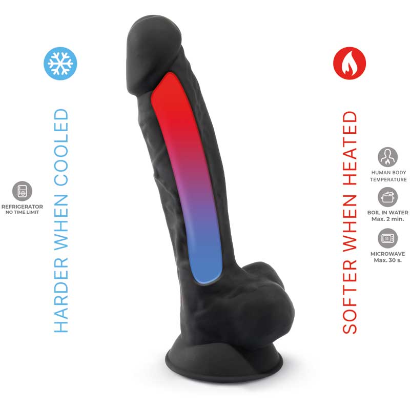 Dildo Dual Density 20 cm Negro - Silexd - Dildos o Consoladores (3)