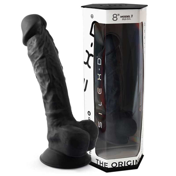 Dildo Dual Density 20 cm Negro - Silexd - Dildos o Consoladores