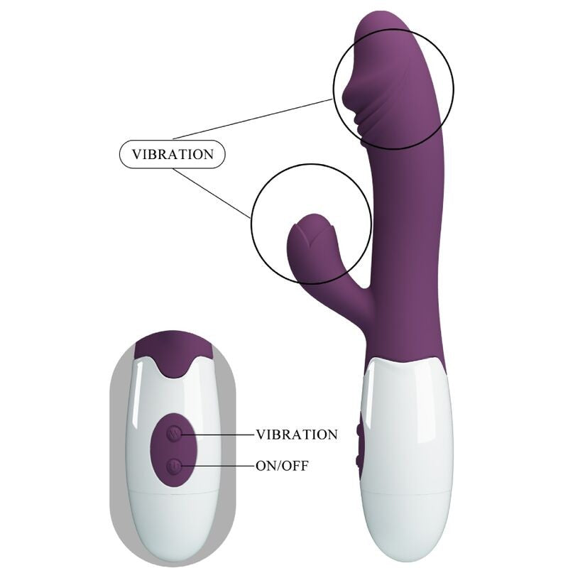Snappy Morado Vibrador multifunción - PrettyLove - Vibradores (9)