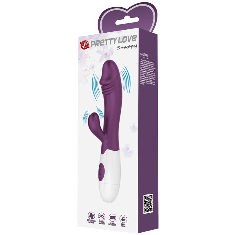 Snappy Morado Vibrador multifunción - PrettyLove - Vibradores (10)