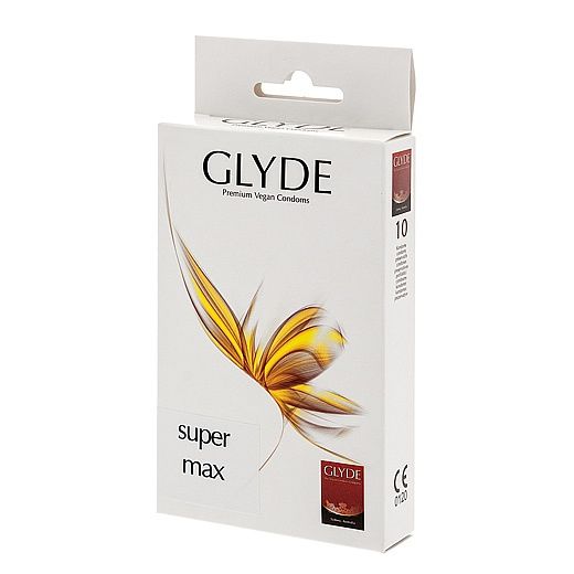 Supermax XL 10 ud (veganos) - Glyde - Comprar preservativos o condones