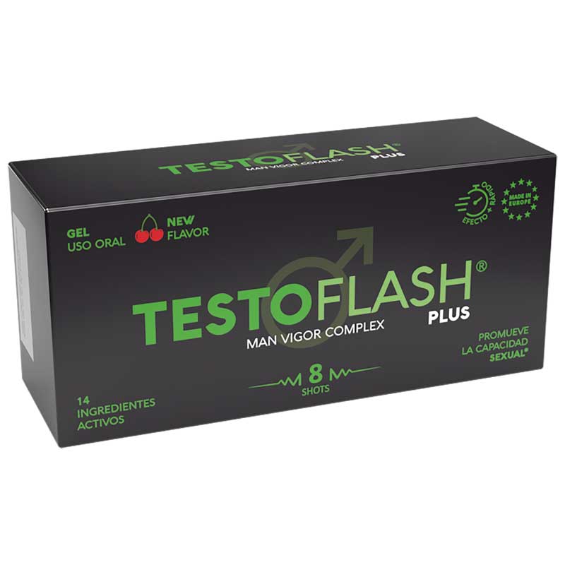 TestoFlash Plus Cereza 8 uds - MSR LABORATORIOS - Potenciadores sexuales