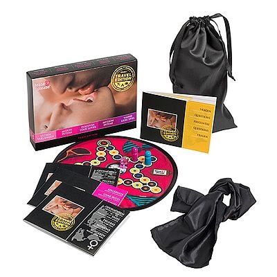 Moodz Un juego para pareja en formato viaje del estilo del JUEGO DEL DESEO pero en tamaño pequeño para jugar en cualquier sitio. Misión Intima(edición viaje)