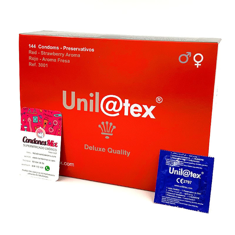 Unilatex Fresa 144 uds - Unilatex - Comprar preservativos o condones