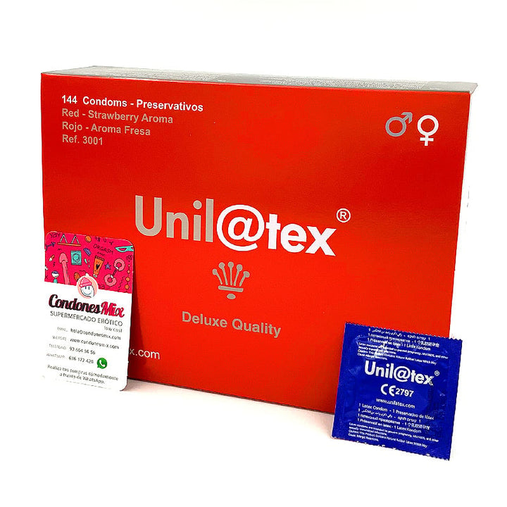 Unilatex Fresa 144 uds - Unilatex - Comprar preservativos o condones