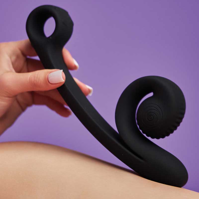 Vibrador Multiacción Snail Vibe Curve Negro - Snail Vibe - Vibradores (8)