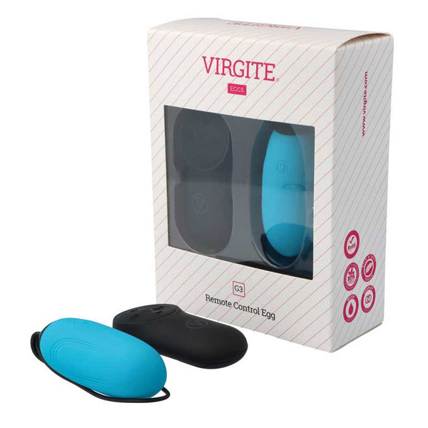 Huevo Vibrador Control Remoto USB Azul