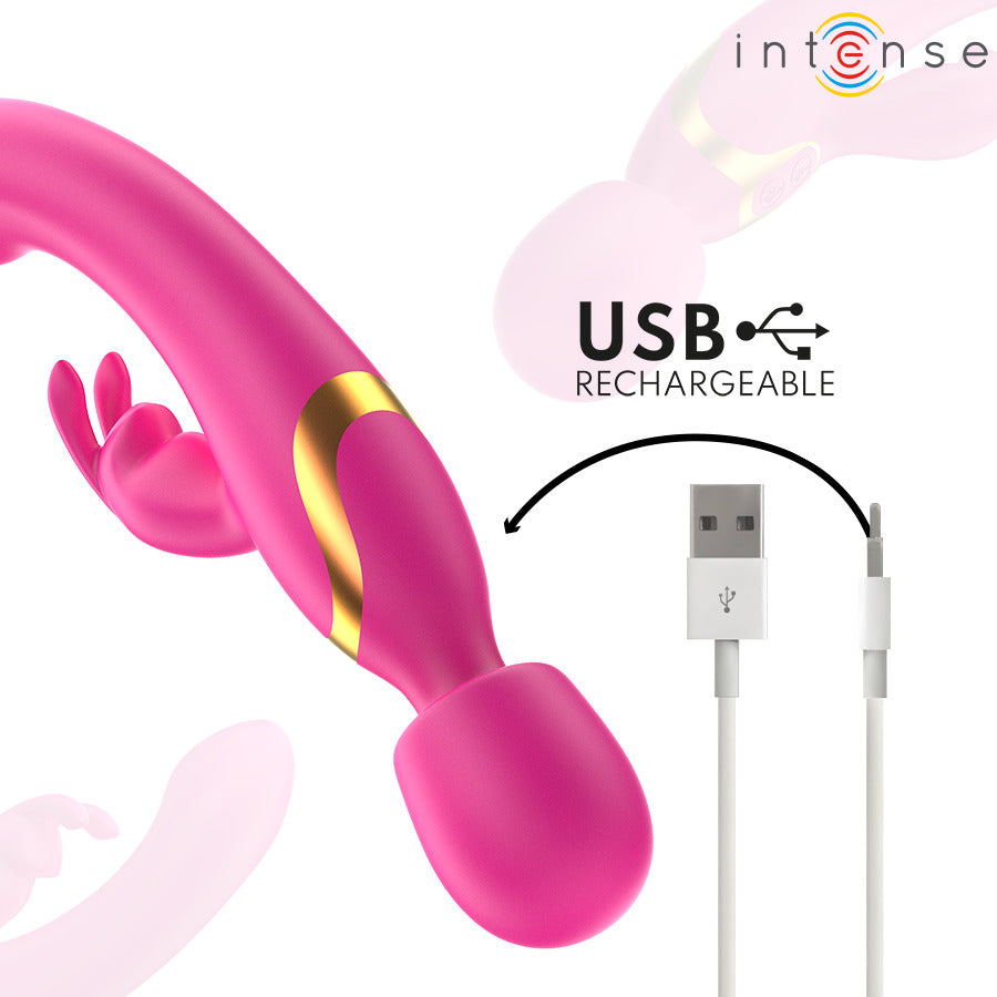 Winona Doble Vibrador Rabbit Con Wand - Intense - Vibradores (7)