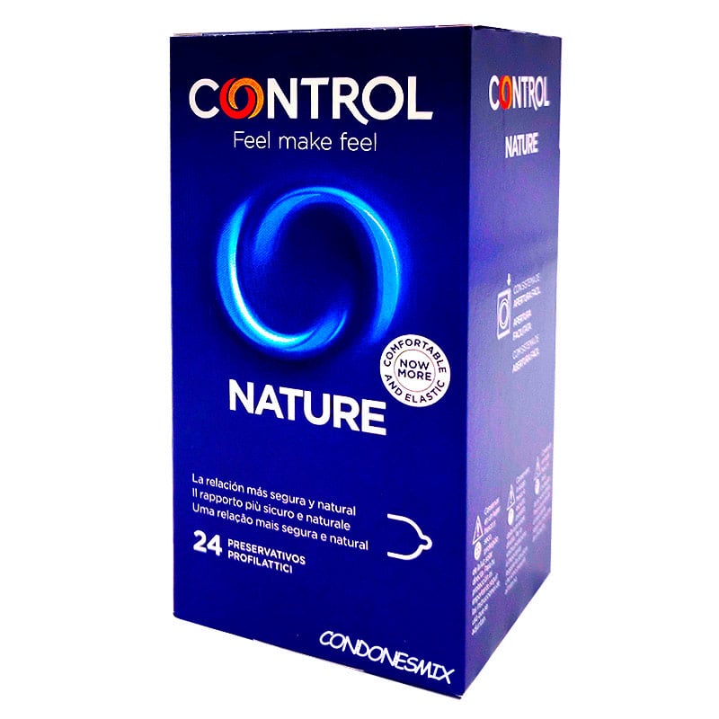  . Control Condones Control natural 24 unidades. Si estás buscando el condón más natural y tradicional, este es tu modelo. Nature 24 uds . 